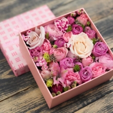 Цветочные коробочки (цветы в корзине)